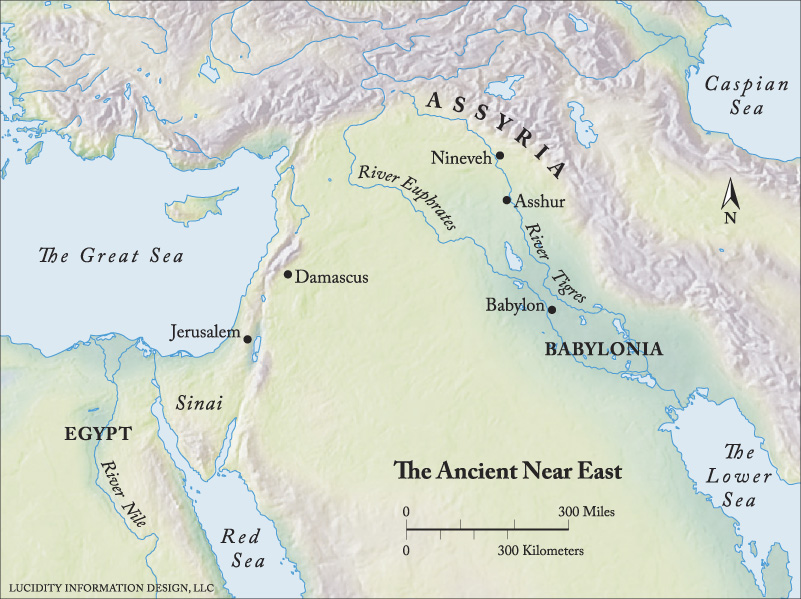 ancient nineveh map