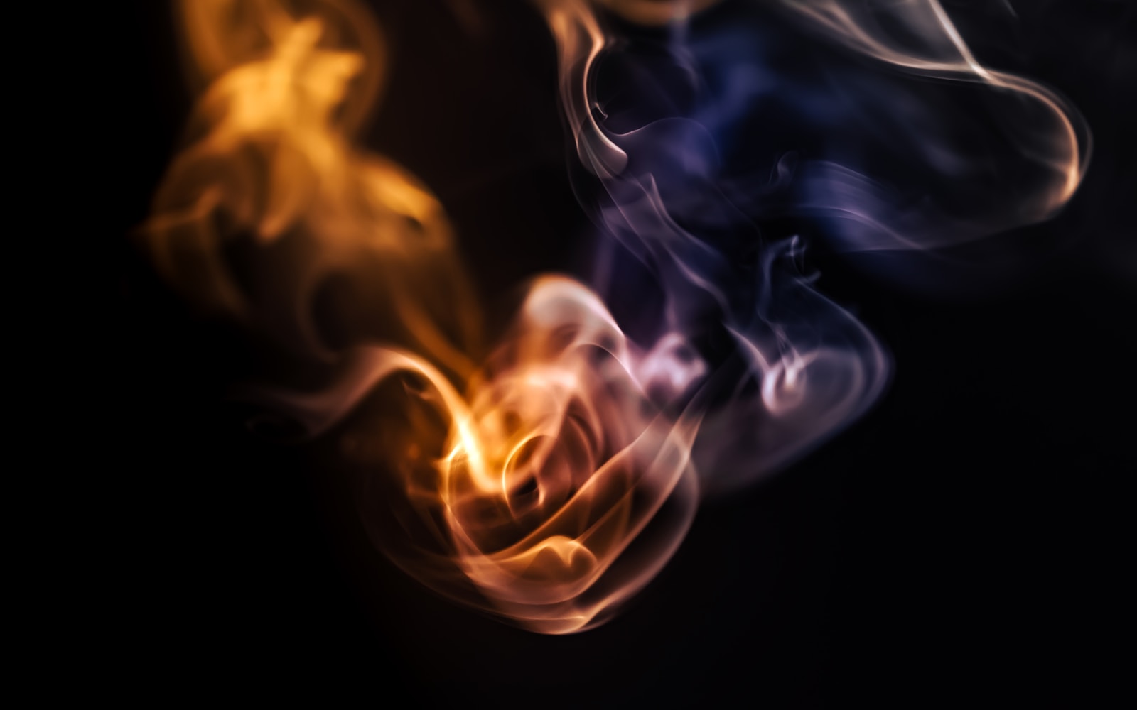 Photo by Marek Piwnicki white and yellow smoke illustration