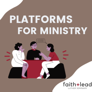 Faith+Lead Platforms for Ministry theme graphic