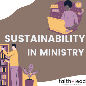 Sustainability in Ministry graphic.