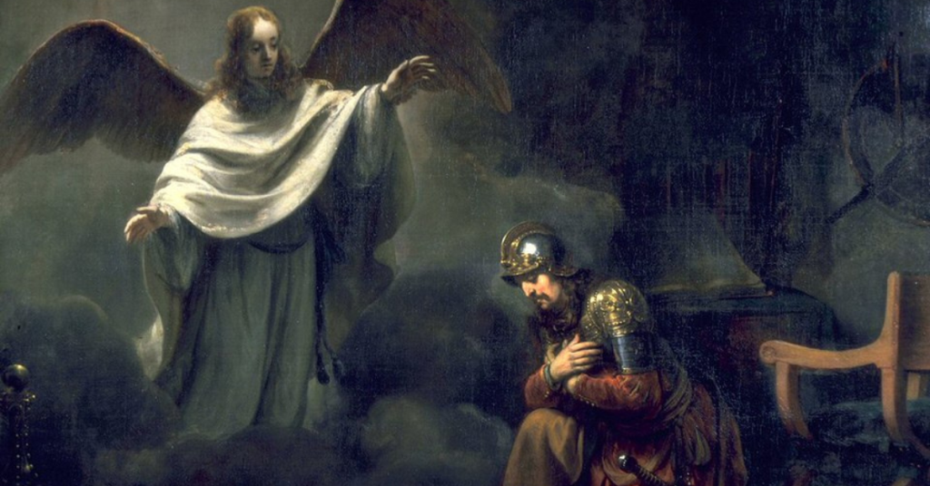 Detail from Gerbrand van den Eeckhout's "Vision of Cornelius the Centurion," 1664.